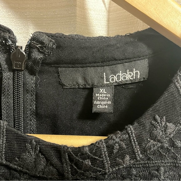 * SOLD * Black Cocktail Dress - Picture 3 of 4